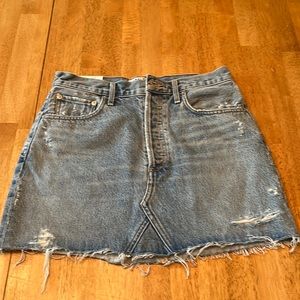 NWT AGOLDE jean skirt 27